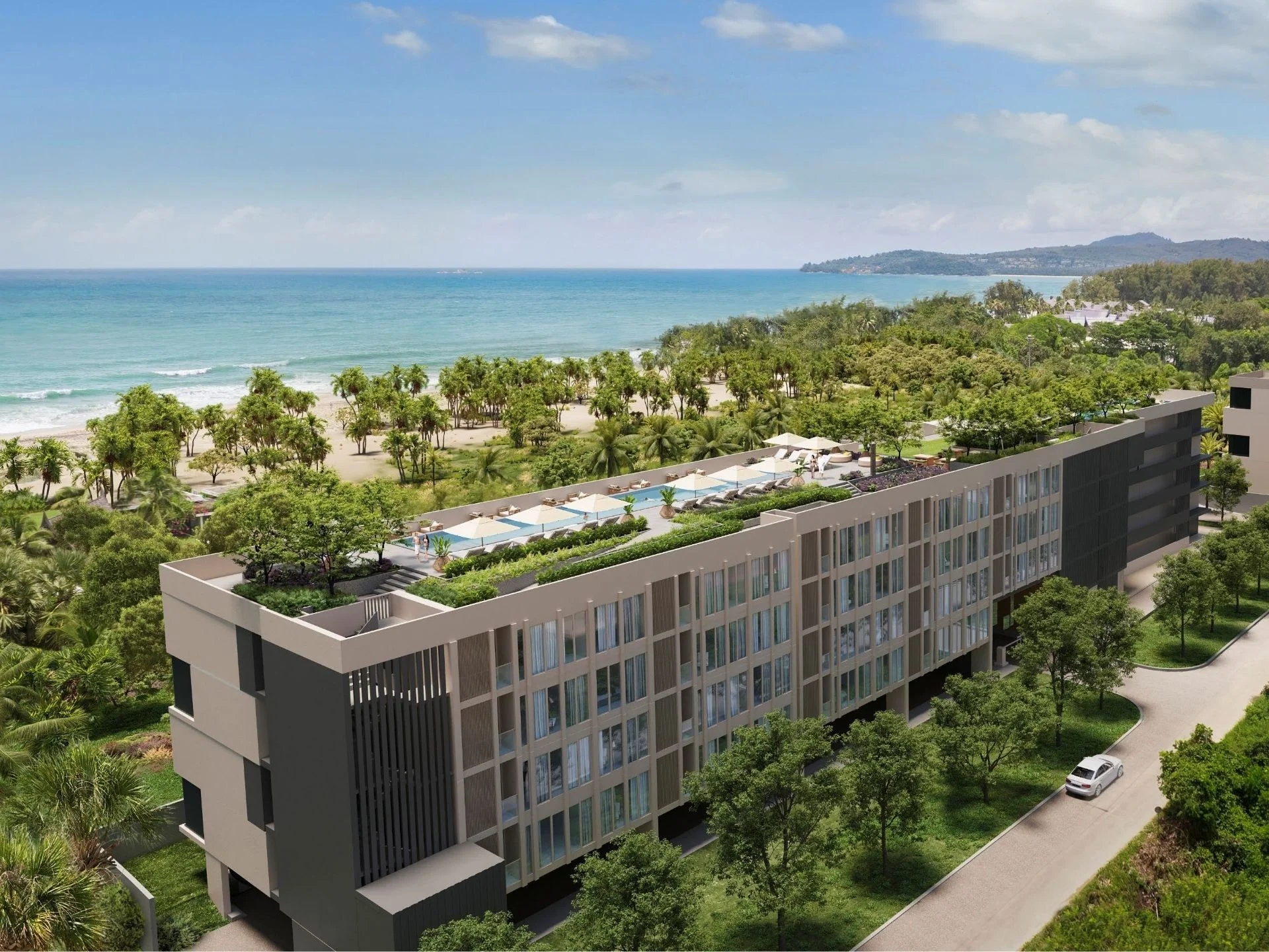 Laguna Beach Residences Seashore architecture with sea view, Bang Tao