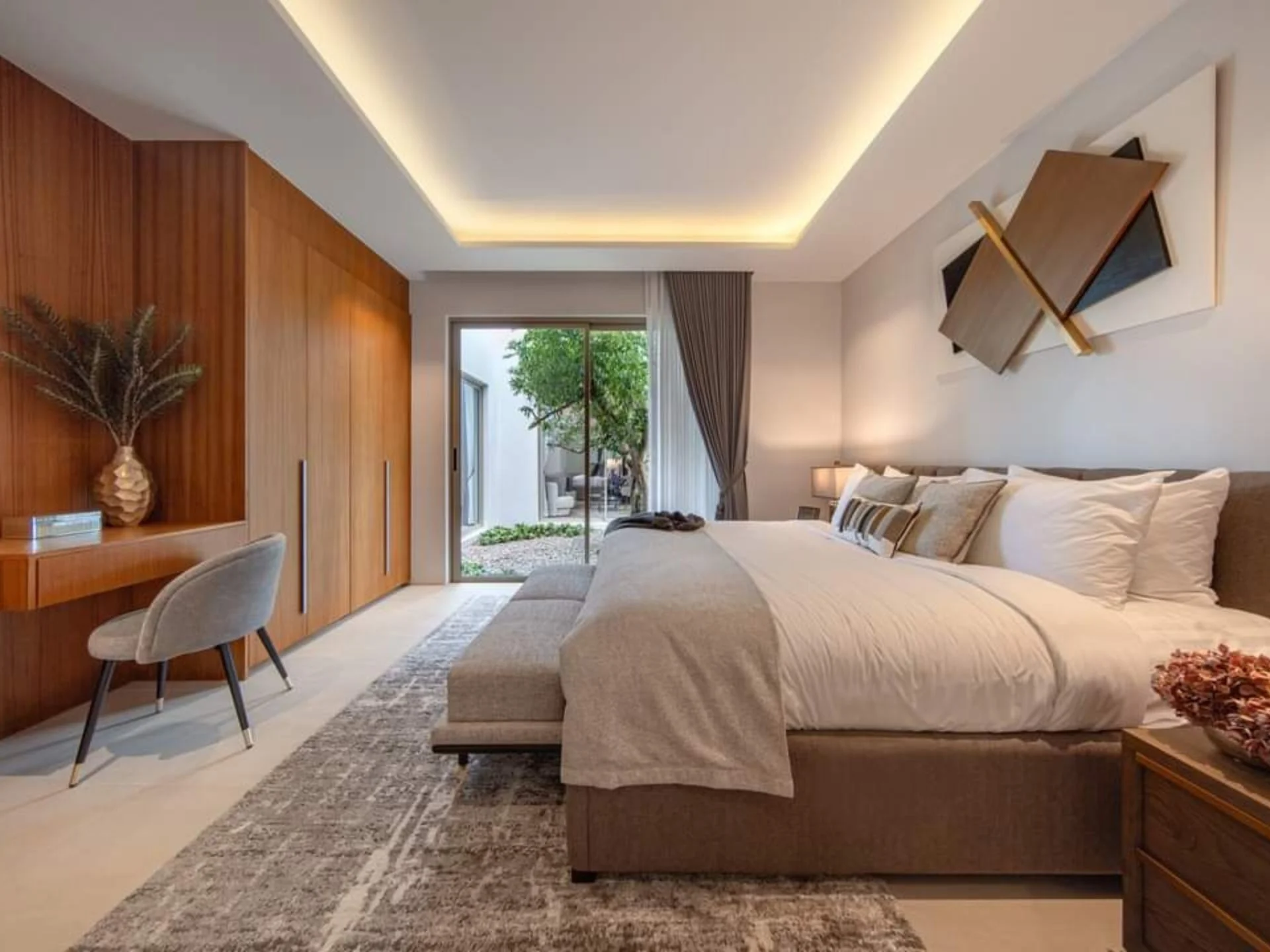 Privacy in each bedroom