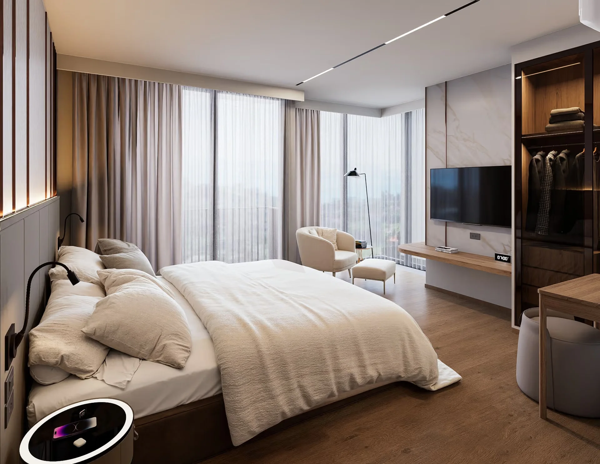 Separate bedroom for privacy