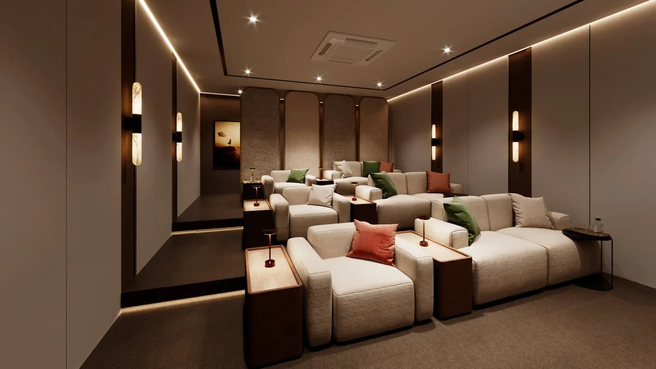 Home cinema interior at Vibe Downtown, Thailand