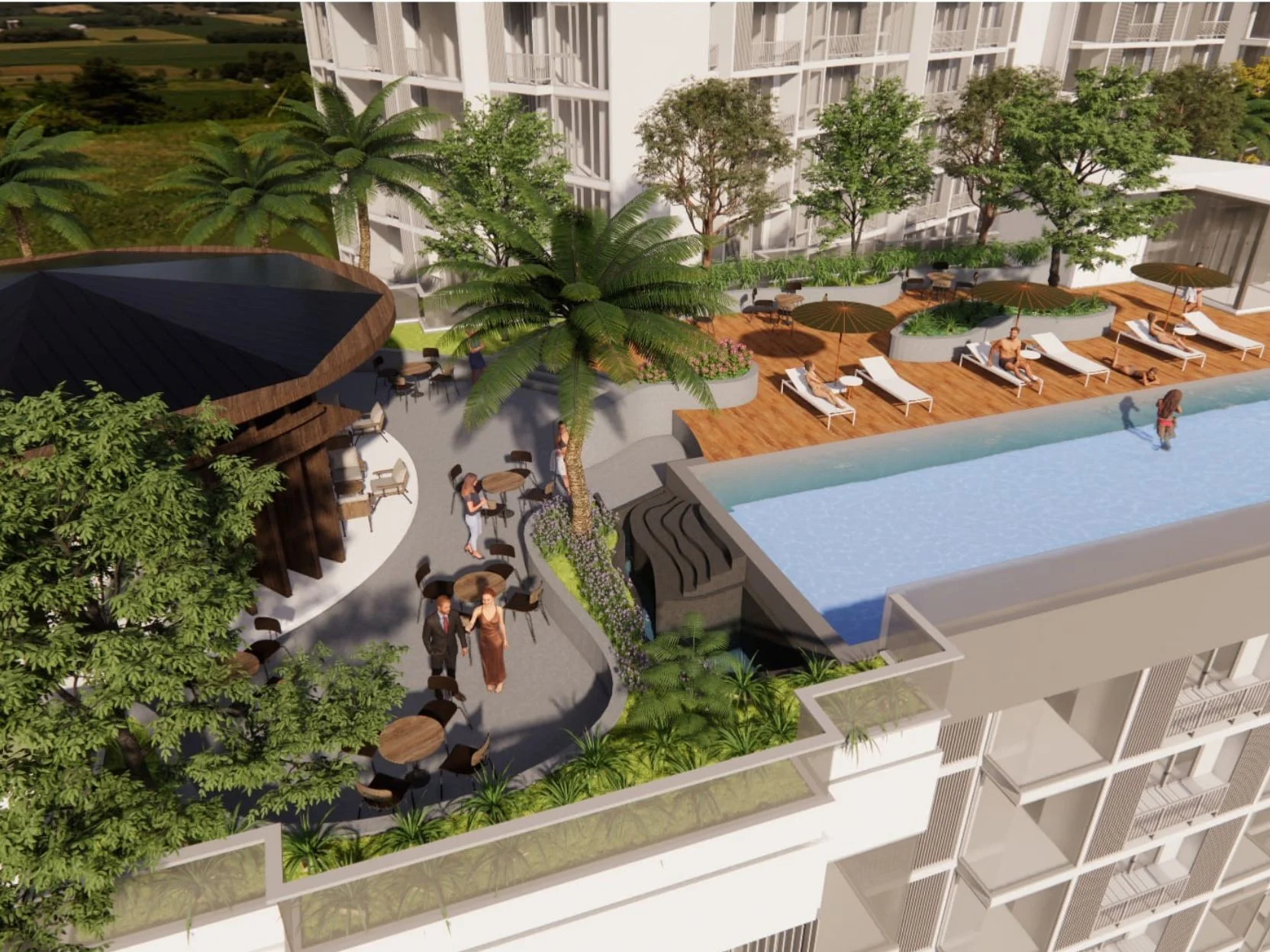 Facilities beyond the apartment
