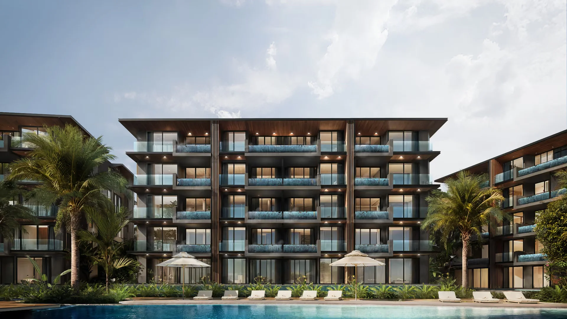 Architecture of Abov Patong Residence with swimming pool, Patong
