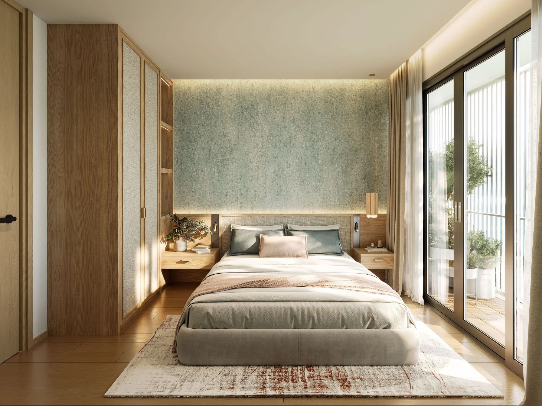 Drei separate Schlafzimmer