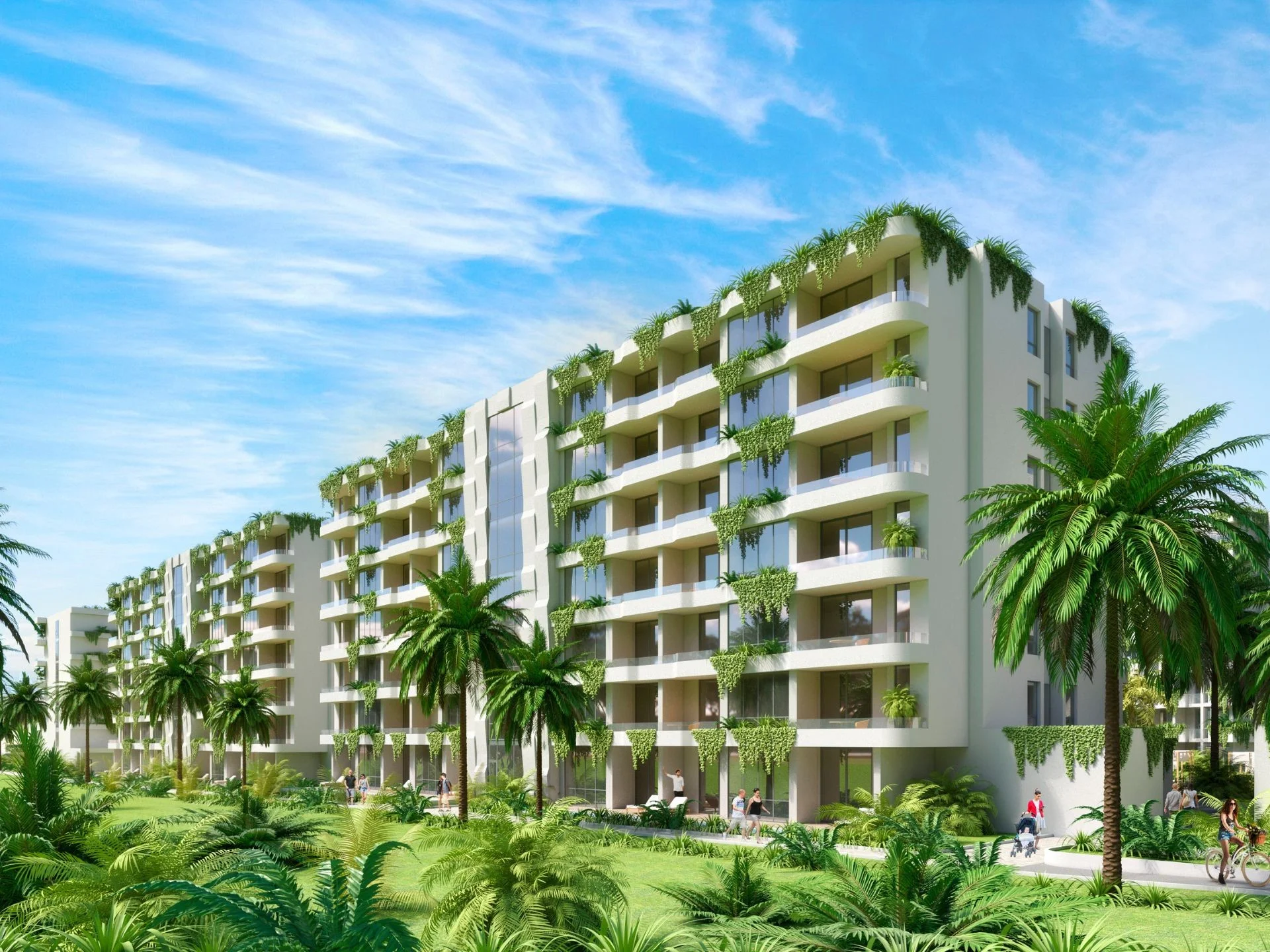 Architecture of Layan Green Park Phase 2 residential complex, Laya, Thailand