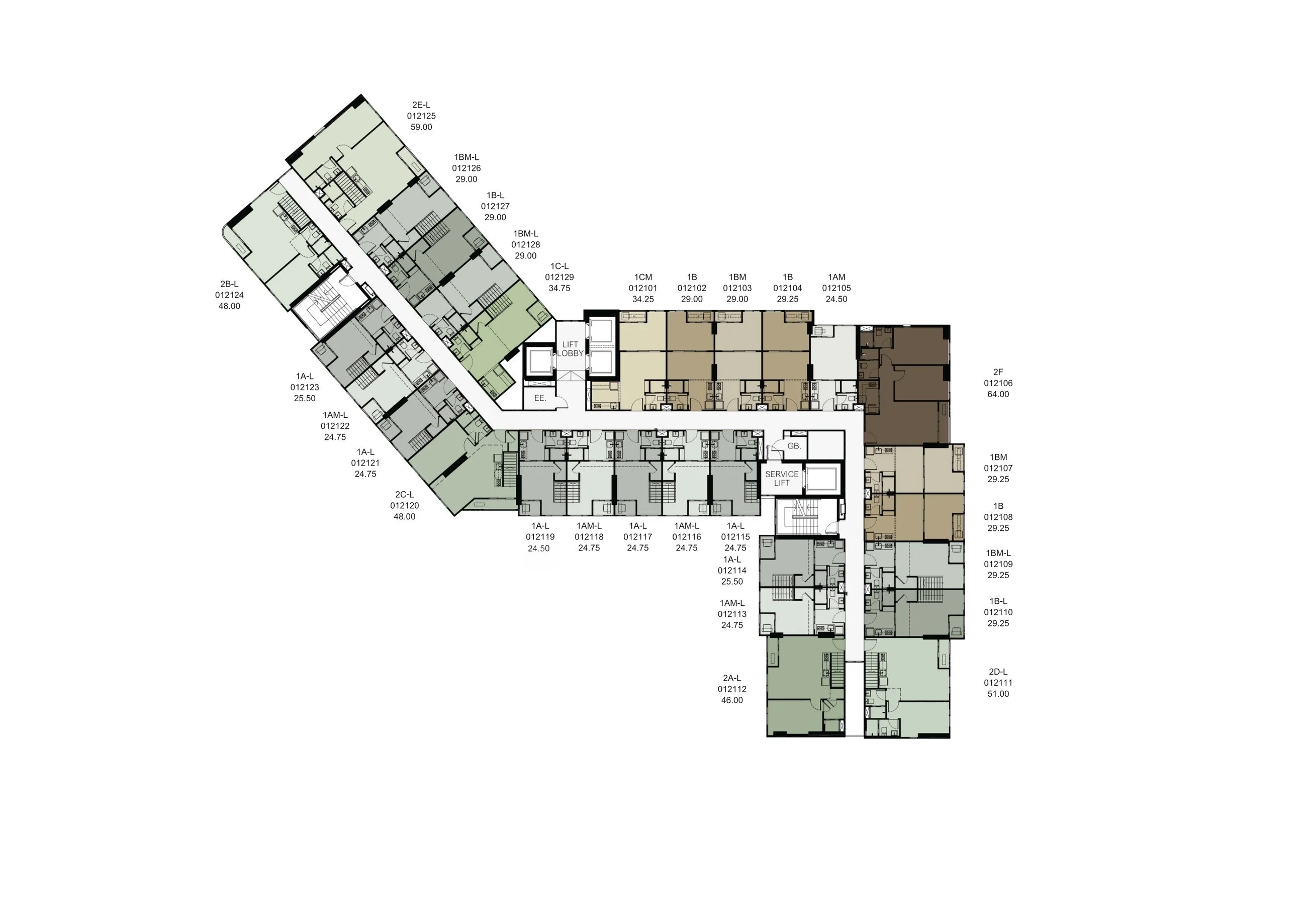 Master plan 21st floor, FLO by Sansiri