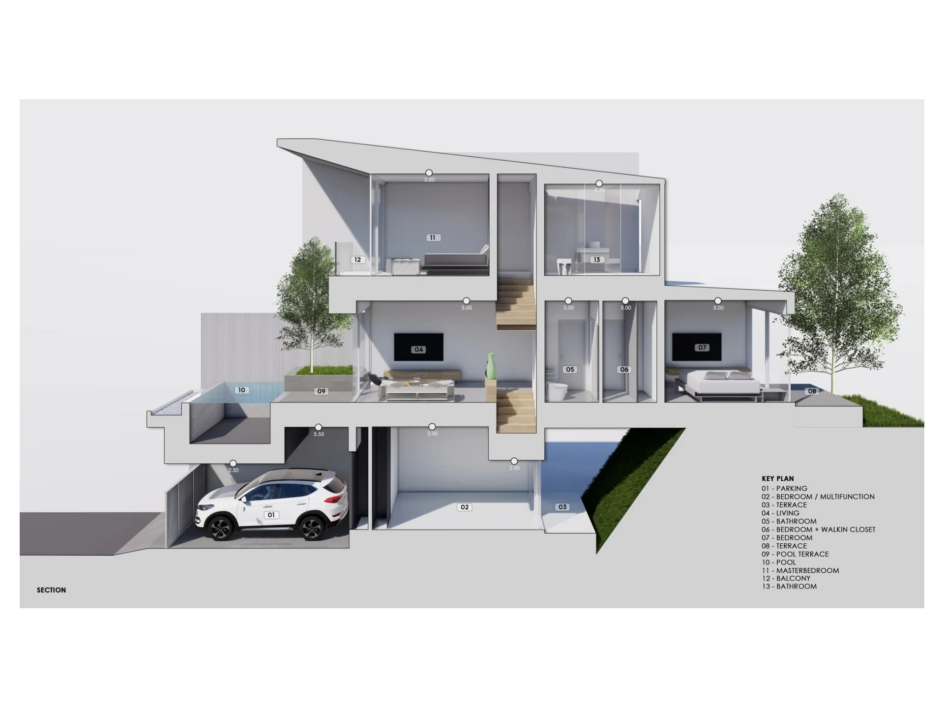 Unit plan Villa 3 bedrooms 320 sqm Midori