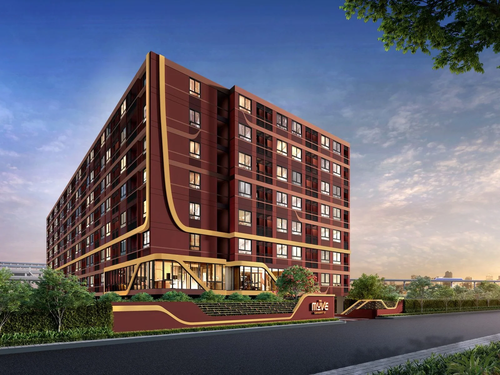 Architecture of The Muve Sukhumvit 107 residence, Bangna, Thailand